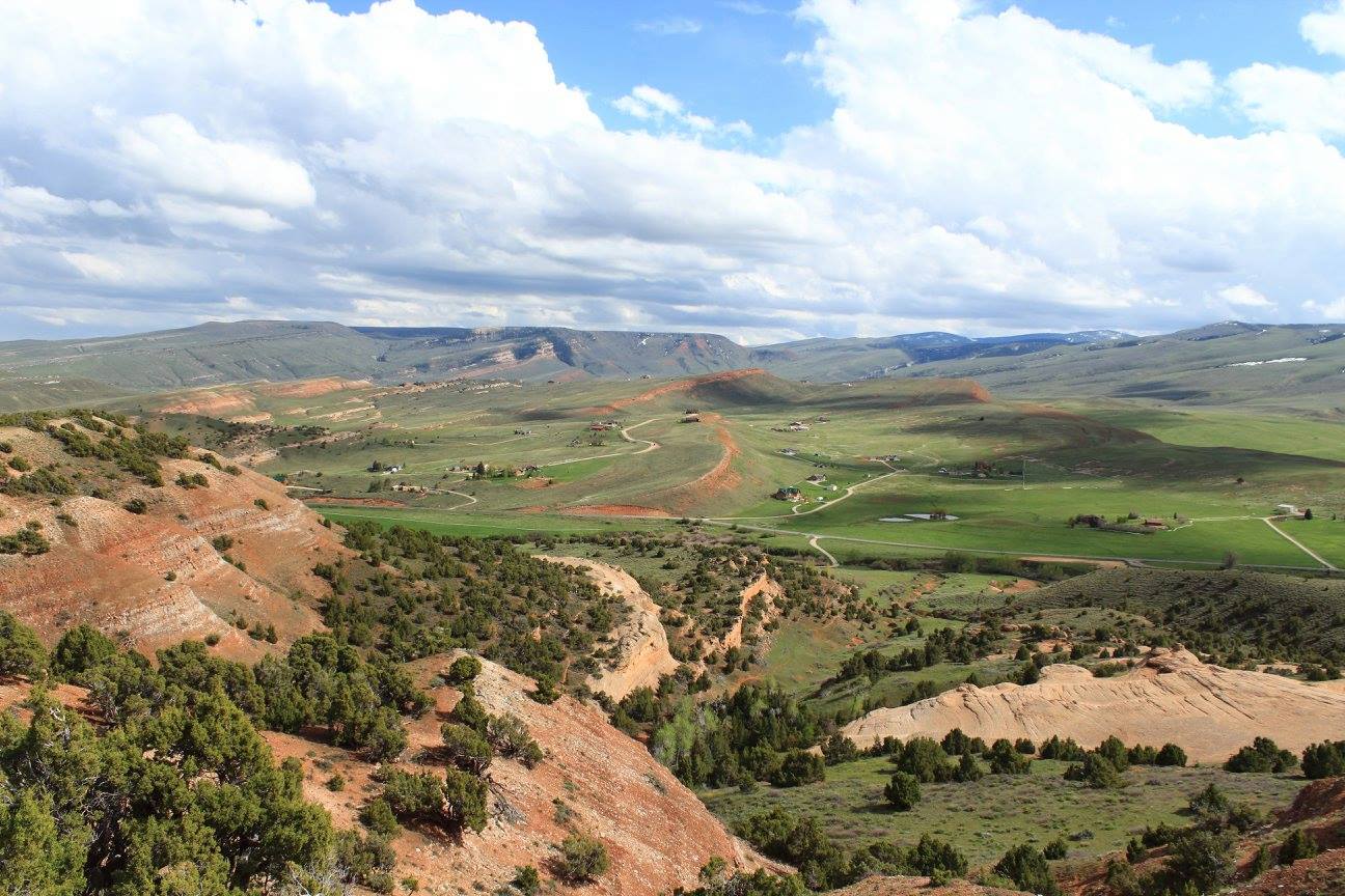 red rocks clouds